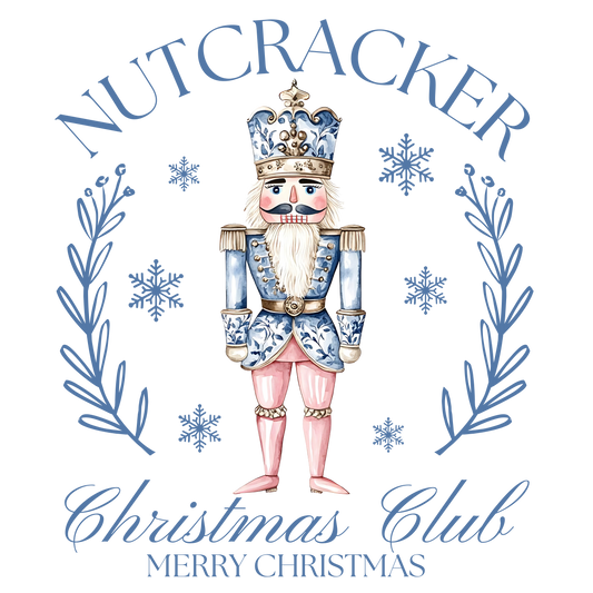 Nutcracker blue Social Club dtf transfer