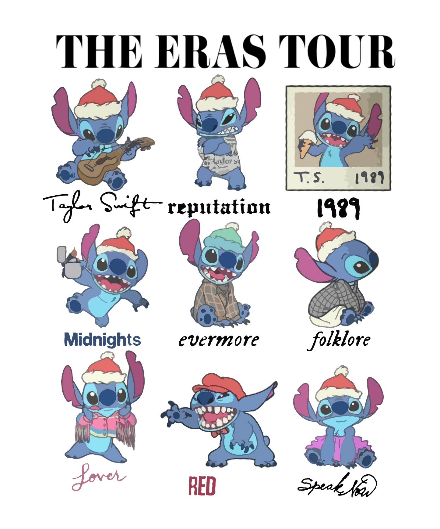 stitch swiftmas DTF Transfer