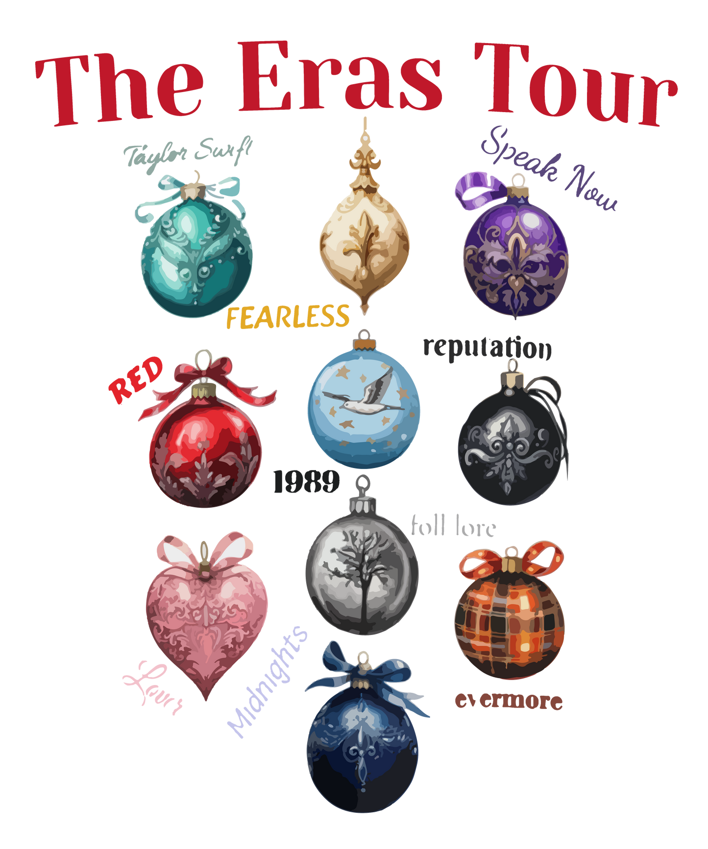 Bulbs #2 Eras tour DTF Transfer