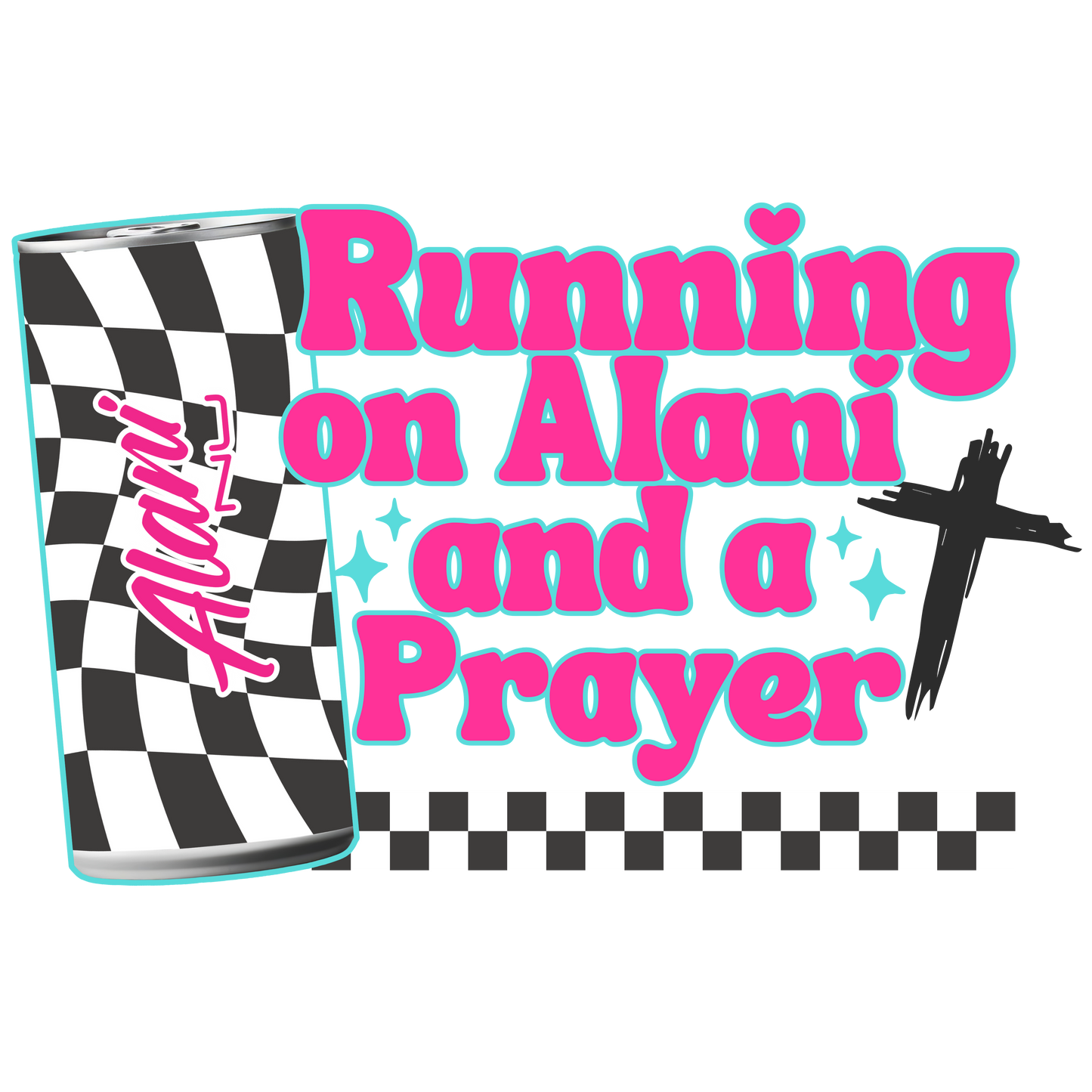 Running on Alani and a prayer dtf transfer