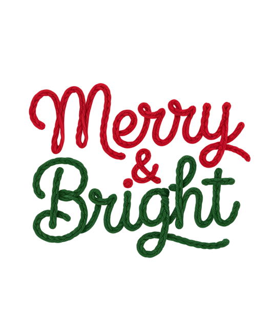 Merry & Bright faux yarn