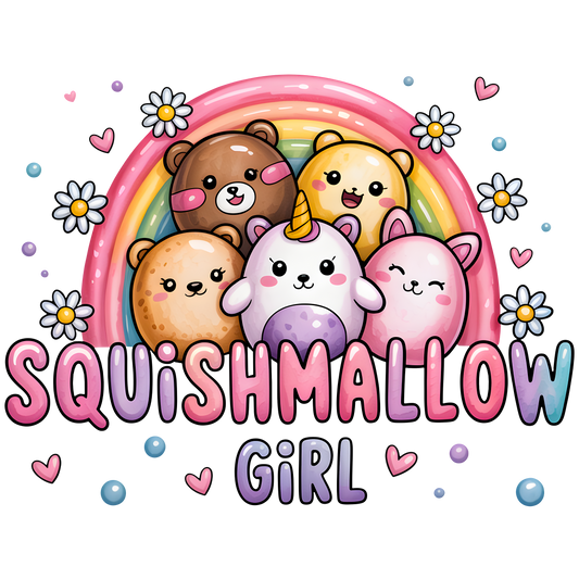 Squishmallow girl dtf transfer