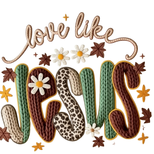 Faux yarn love like jesus