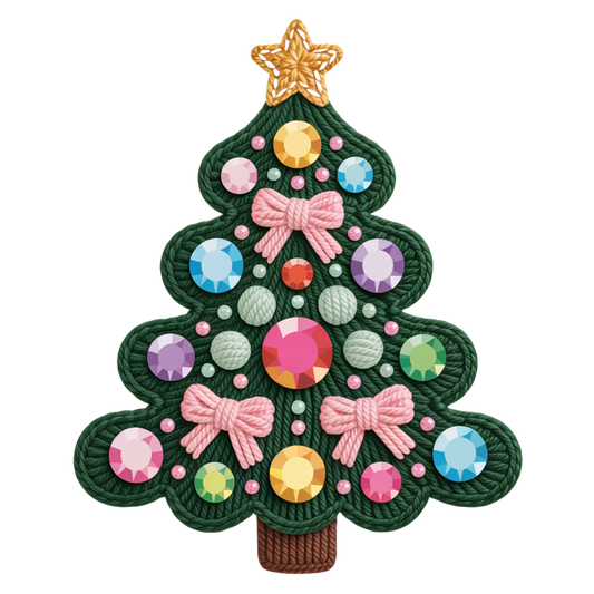 Christmas 🎄 Tree faux yarn