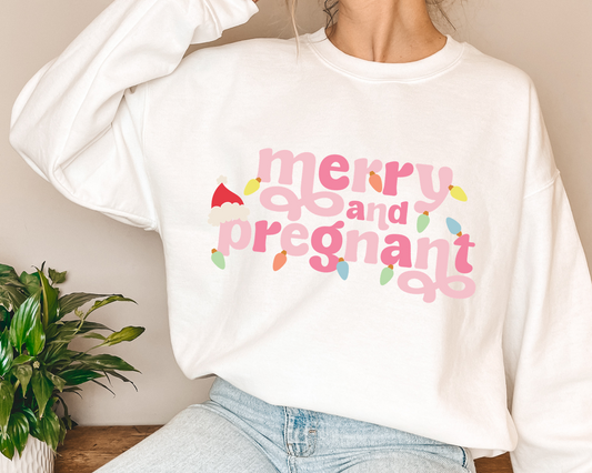 Merry & pregnant dtf transfer