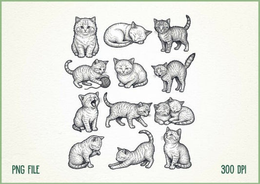 Cats cats & cats dtf transfer