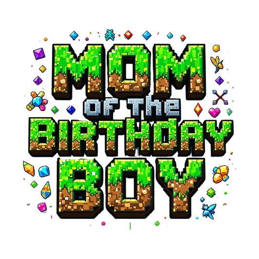 Minecraft themed MOM of the birthday boy