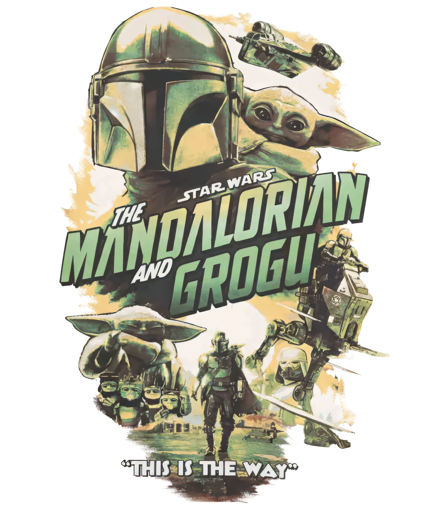 Mandalorian Grogu dtf transfer