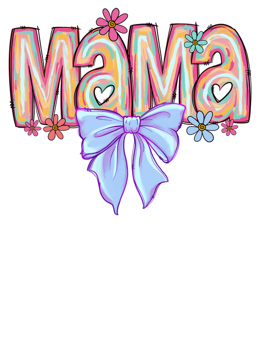 Mama colorful with bow