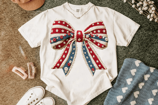 American Bow FAUX EMBRODIERY