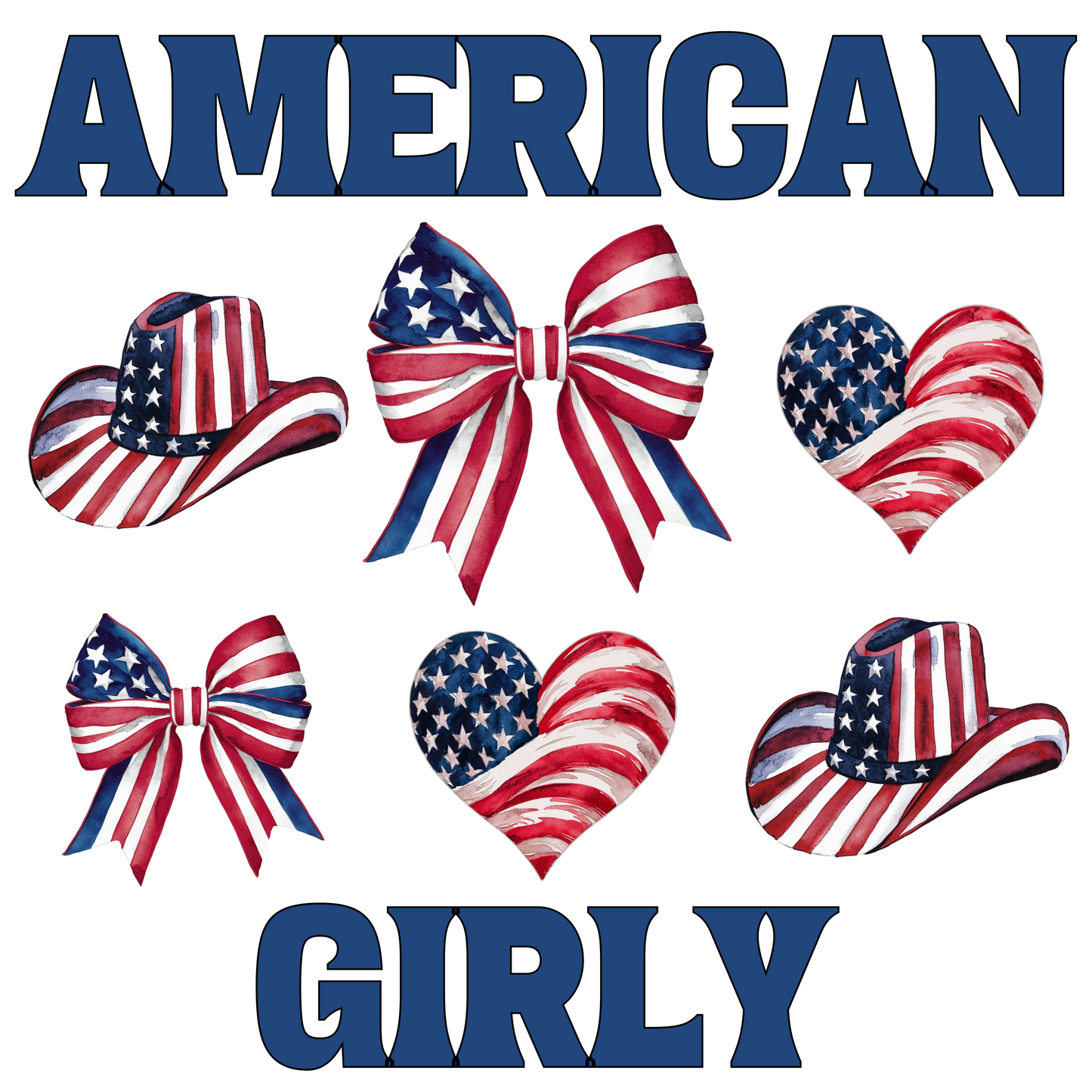 American girly dtf transfer