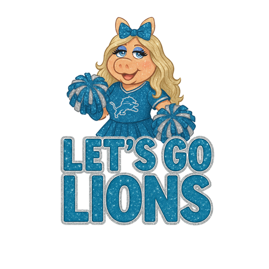 Miss Piggy lions fan