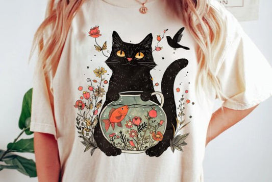 Black cat fishing