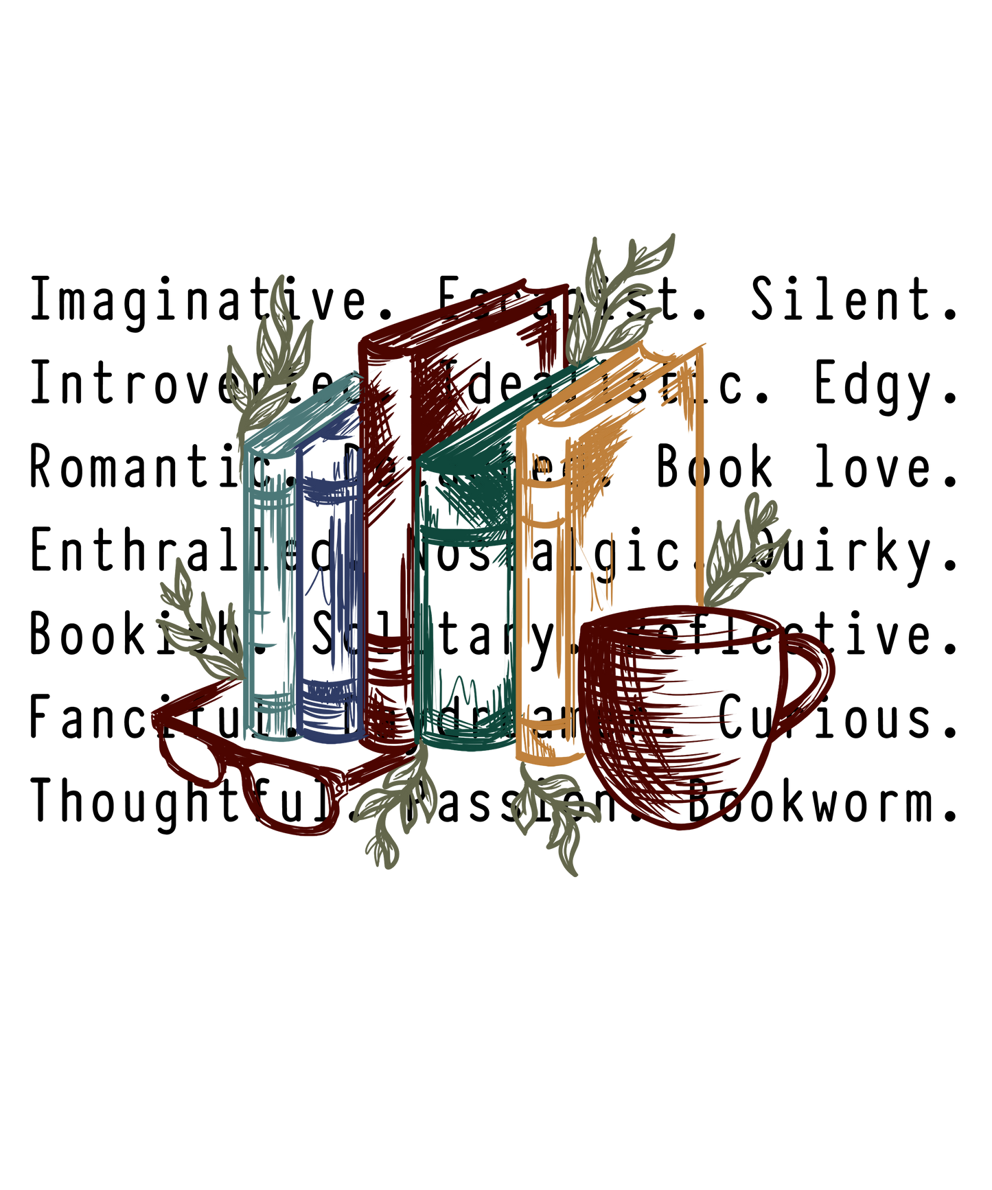 BOOK LOVER dtf transfer
