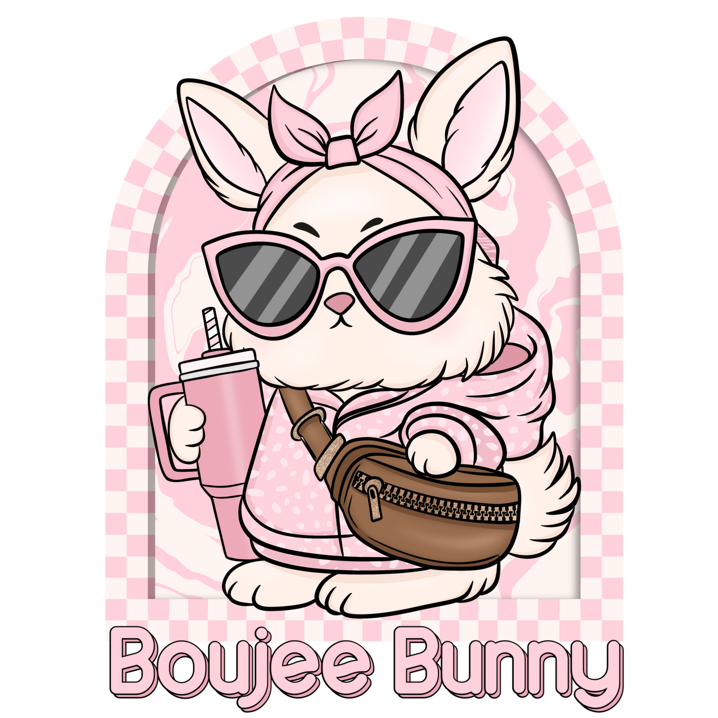 Boujee bunny dtf transfer