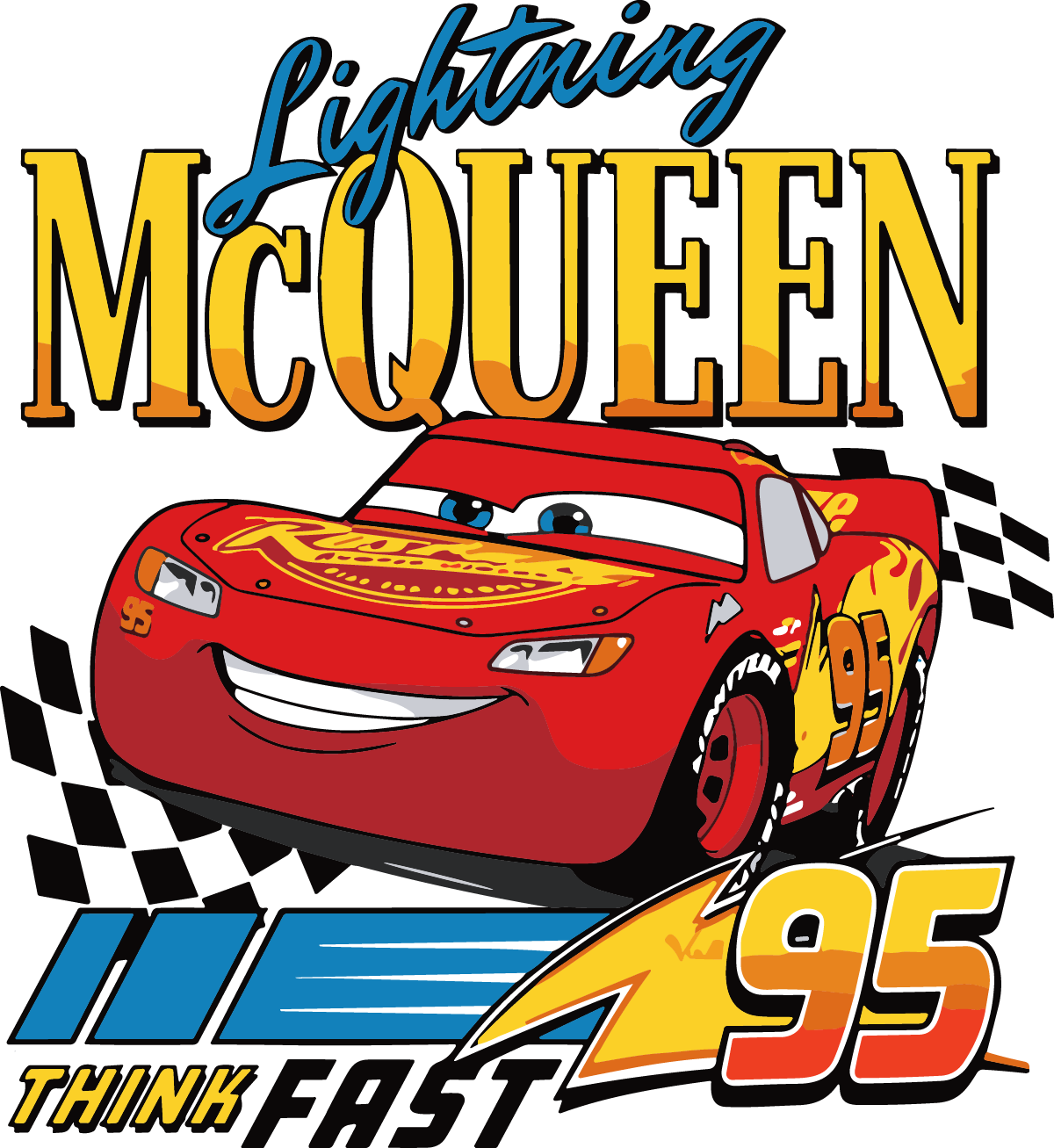 Lighting McQueen dtf transfer