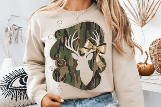 Silhouette deer