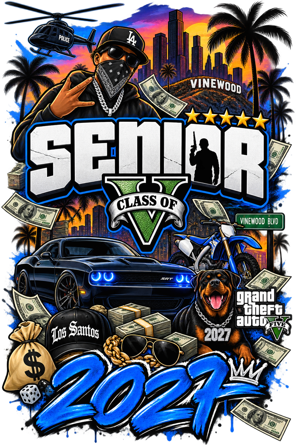 GTA SENIOR 2027 DTF transfer