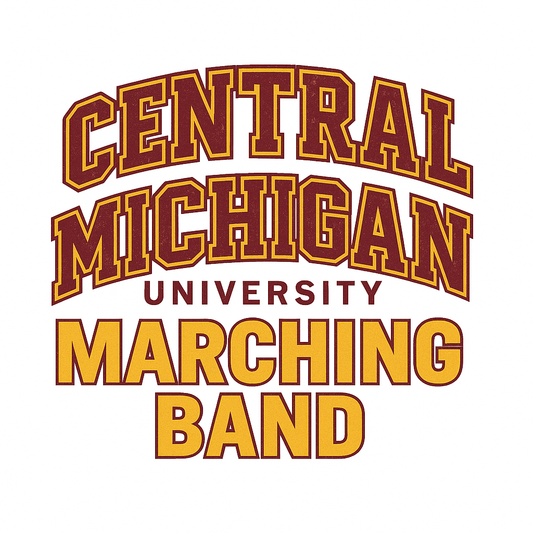 Stacked Central Michigan Marching Band