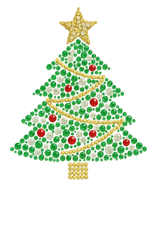 Christmas 🎄 Tree faux rhinestones