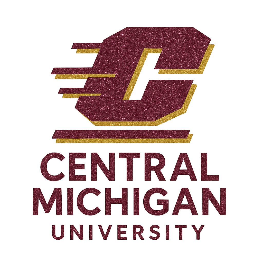 Faux Glitter Central Michigan University - Hur&Co.