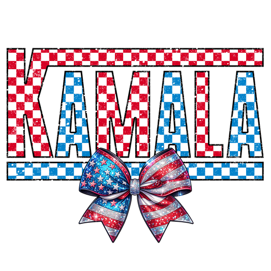 Checker Kamala dtf transfer