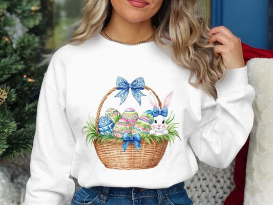 Preppy blue basket