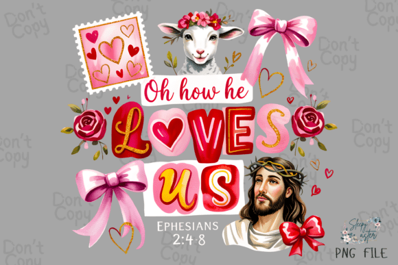 Oh how he loves jesus dtf transfer