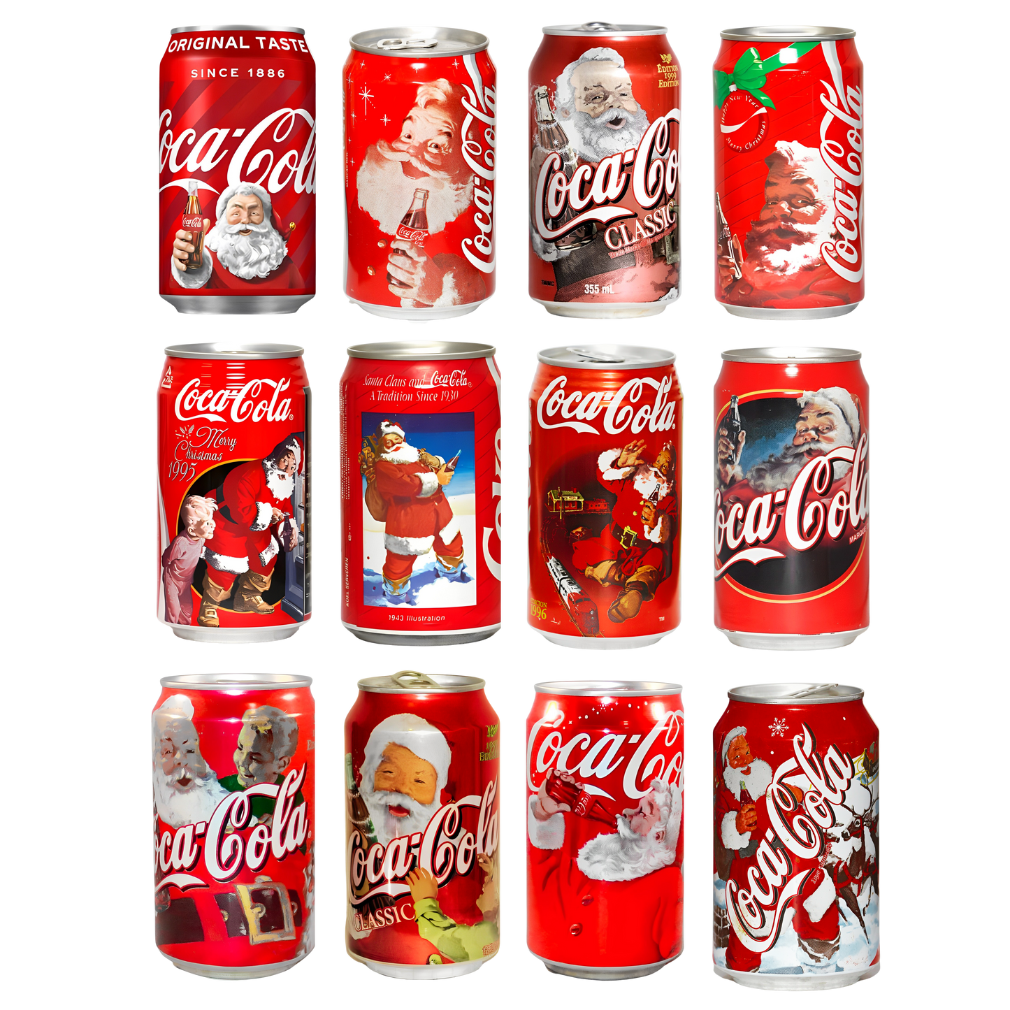 Coke Christmas stacked dtf transfer