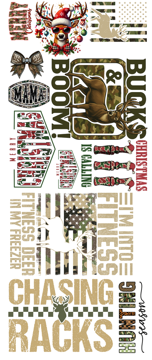 Pre-made Christmas 16x40 Camo Christmas