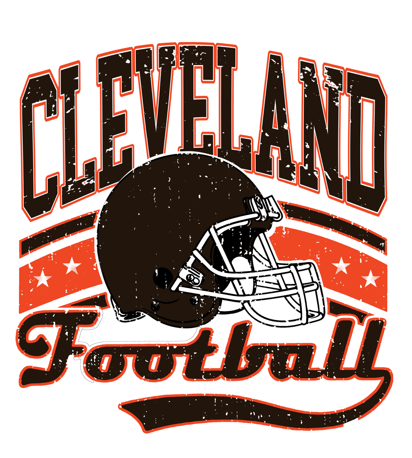 Cleveland vintage dtf transfer