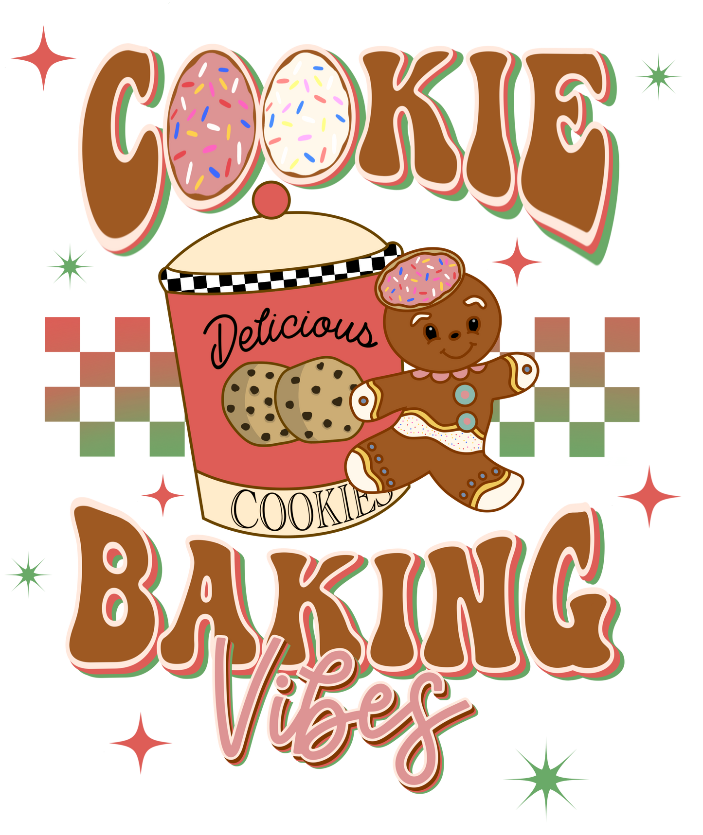 Cookie baking crew dtf transfer