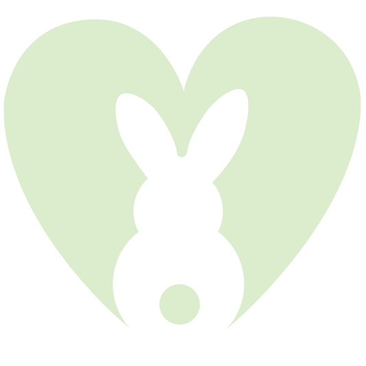 heart bunny dtf transfer