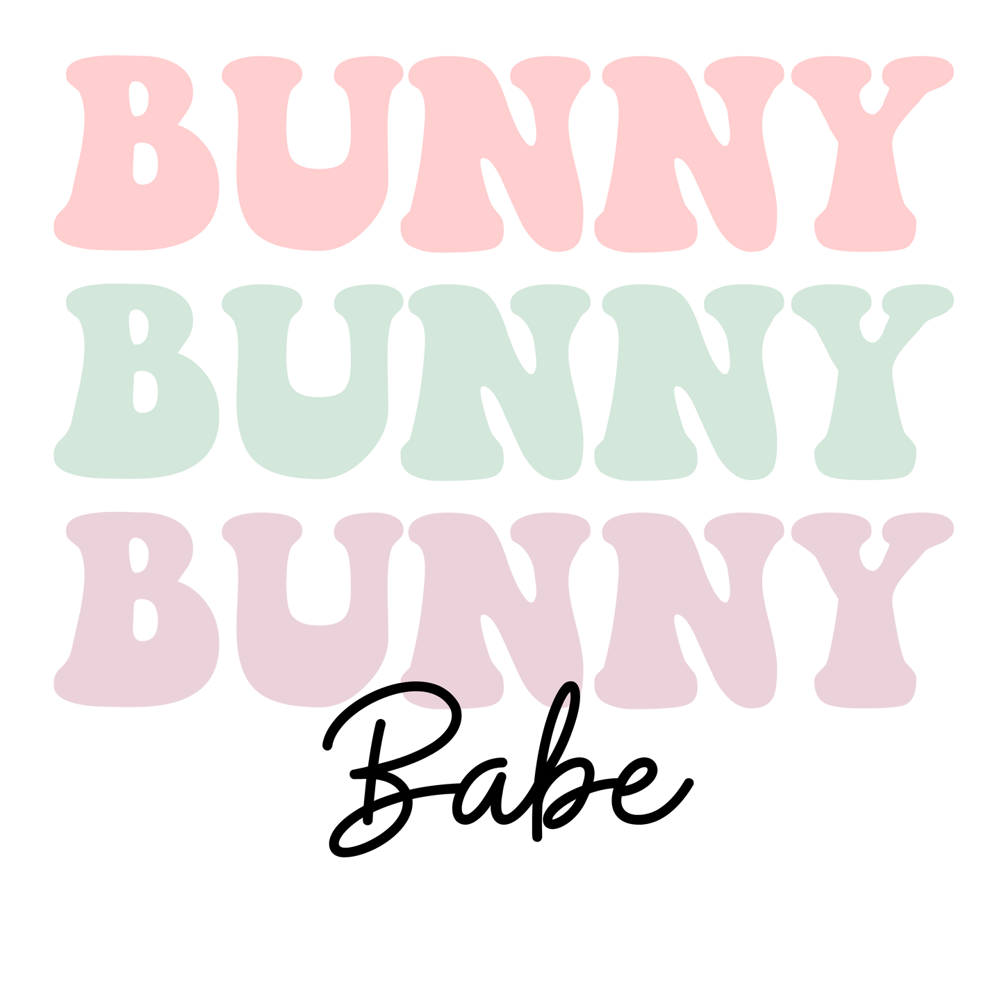 bunny babe dtf transfer