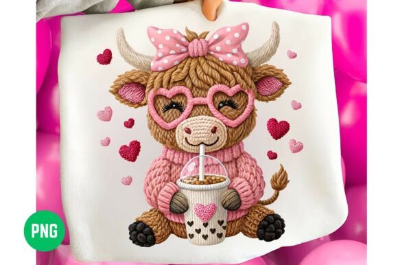 Faux patch love drink cow ♥️💕❤️dtf transfer