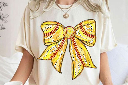 Coquette Softball bow
