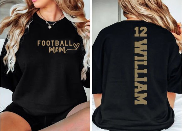 Custom Player & Number - Football MOM Shirt