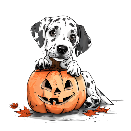 Dalmatian 🎃 pumpkin