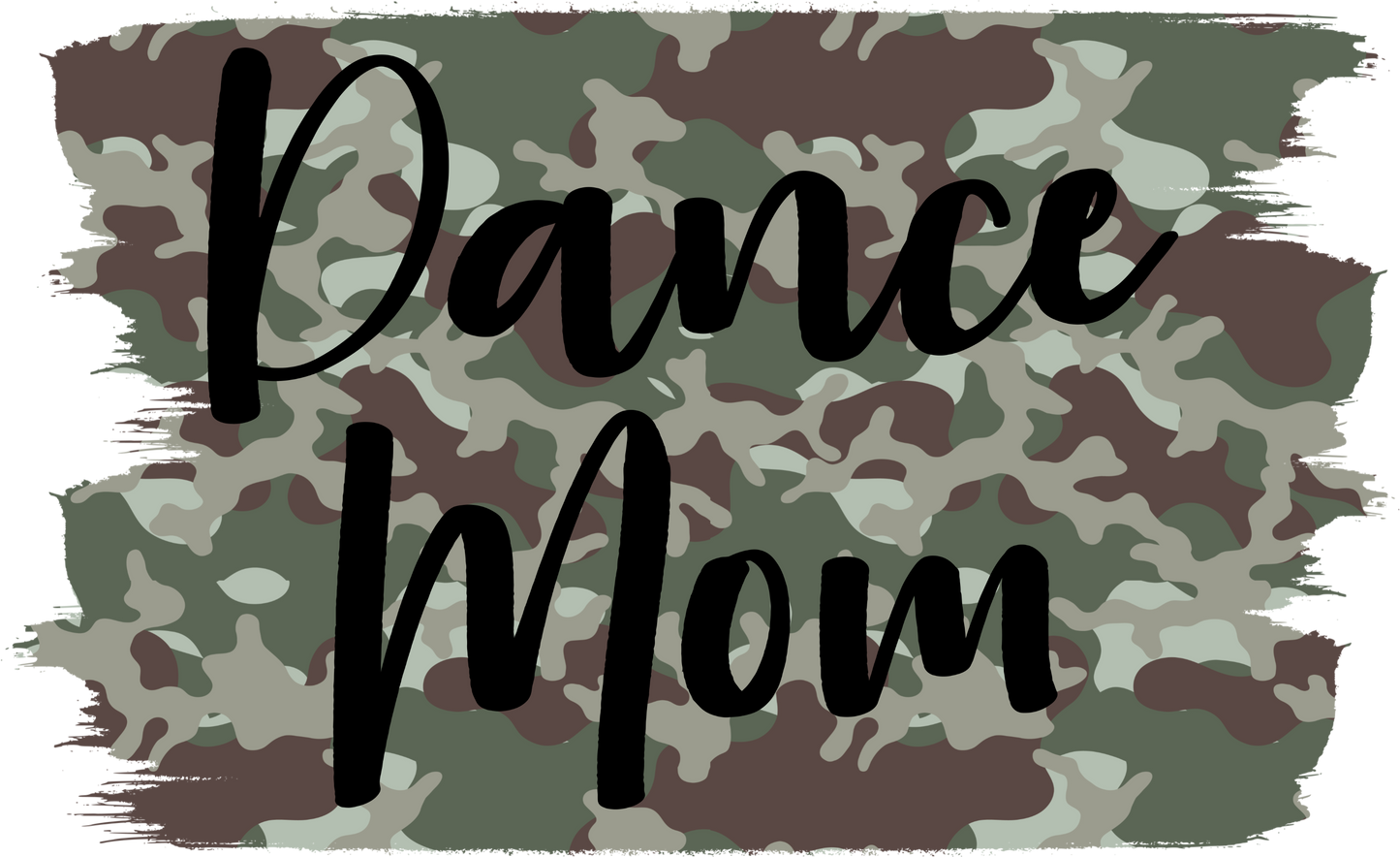 Camo dance mom dtf transfer