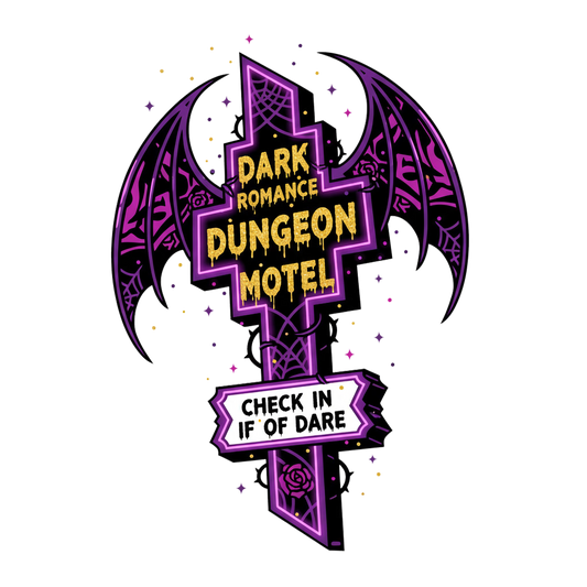 Dark Romance Dungeon Hotel Uv DECAL (4in)