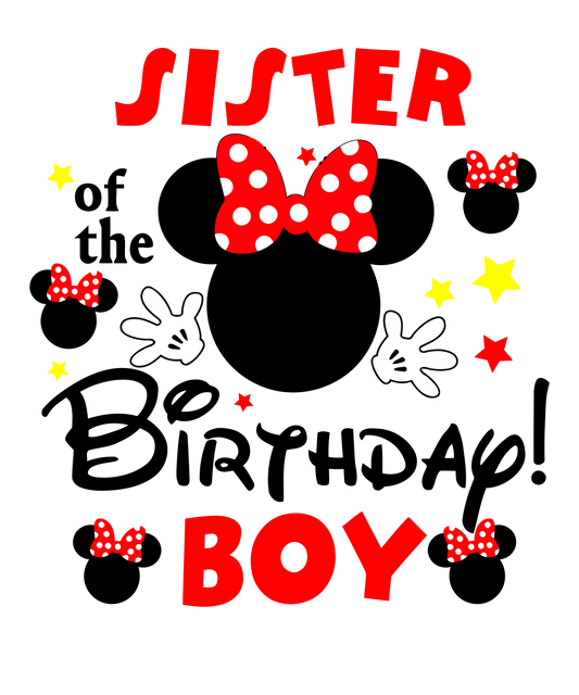 Sister of the birthday boy