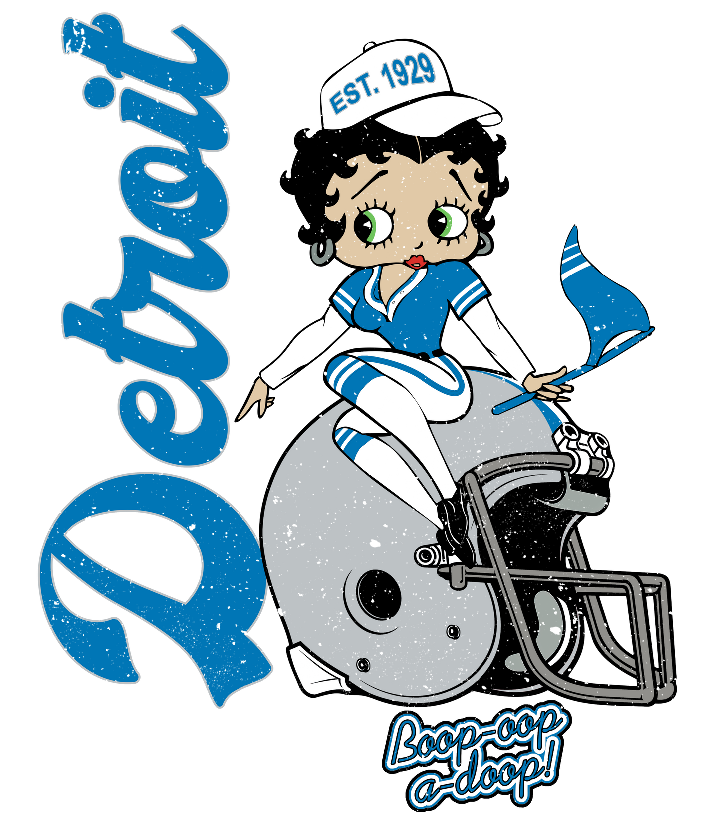 Betty Boop Detroit Lions