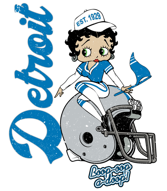 Betty Boop Detroit Lions