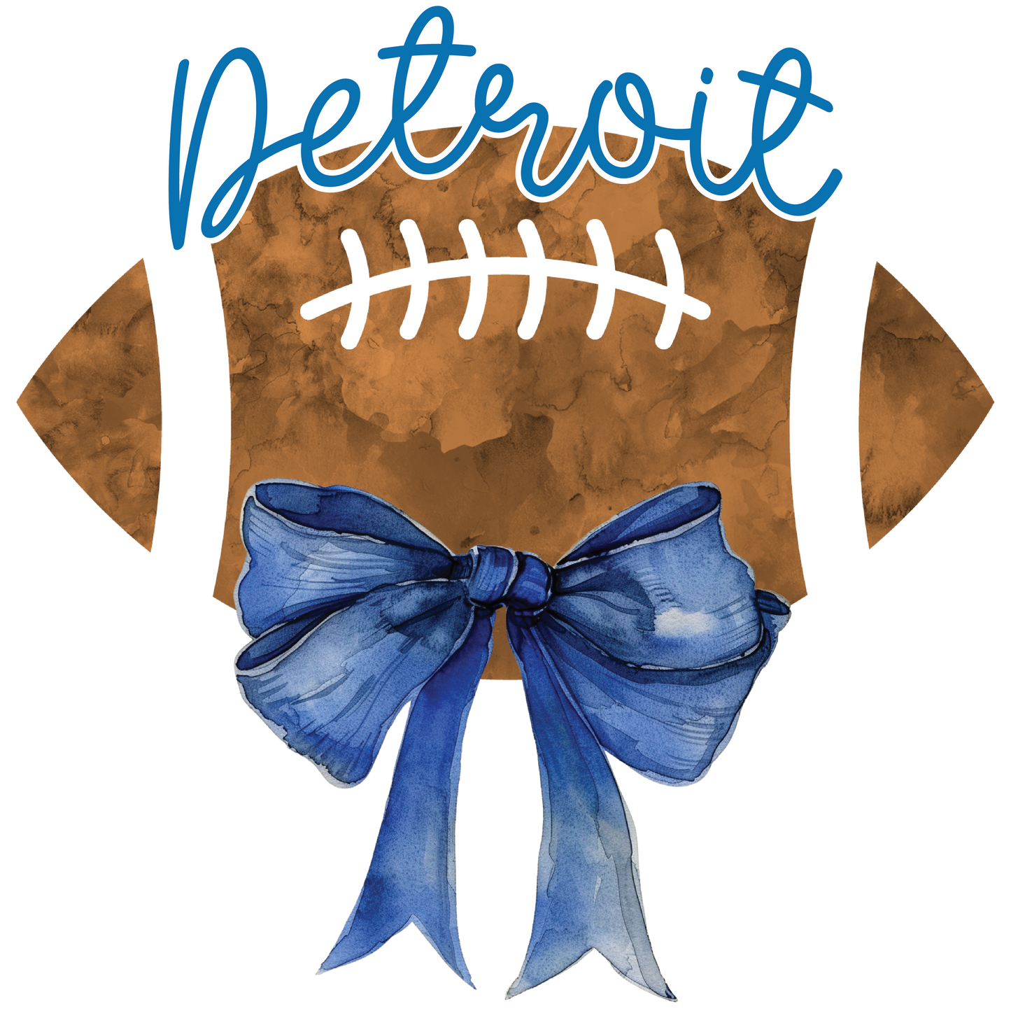 Detroit Coquette bow dtf transfer