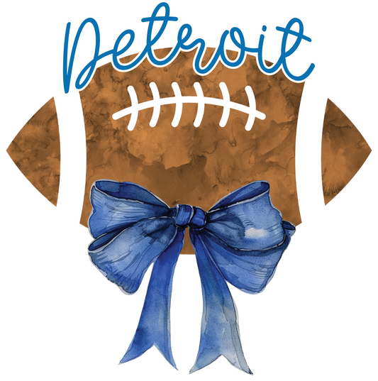 Detroit Coquette bow dtf transfer