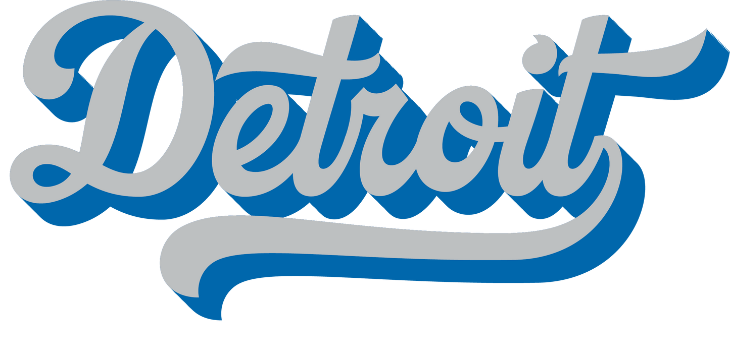 Detroit logo dtf transfer