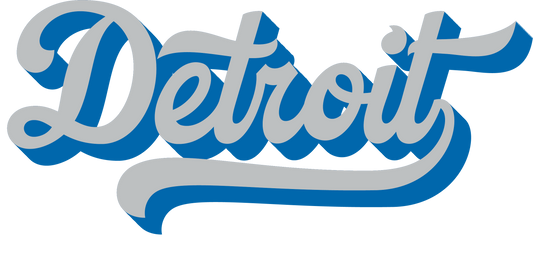 Detroit logo dtf transfer