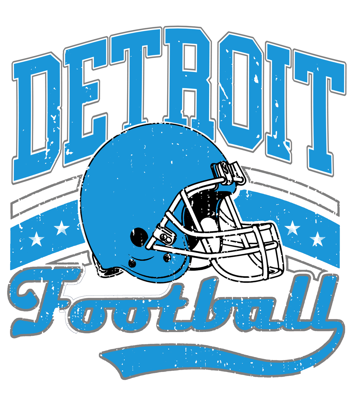 Detroit vintage dtf transfer