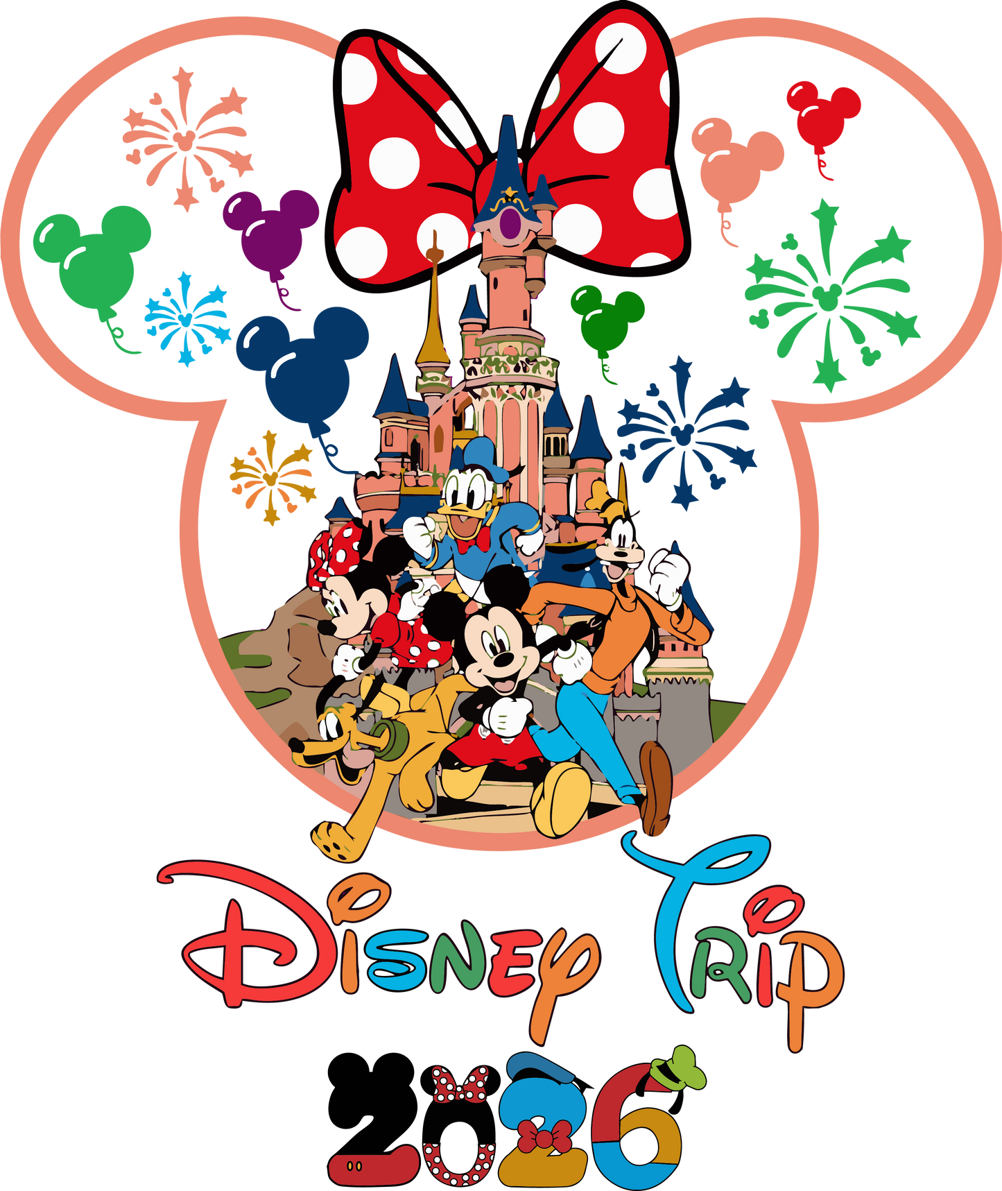 Disney Trip 2026 minnie dtf transfer