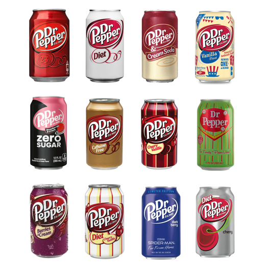 Dr. Pepper mix stacked dtf transfer